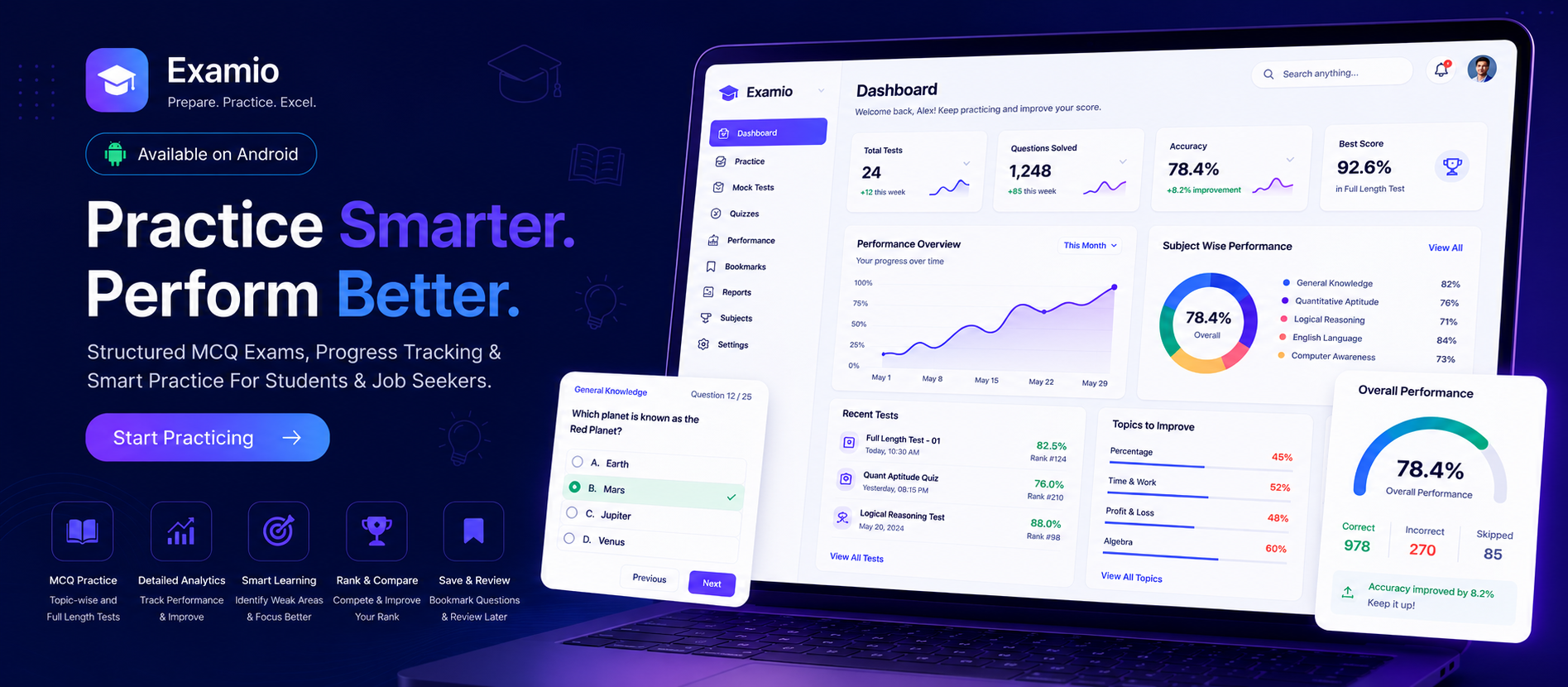 Examio - AI-powered exam preparation platform